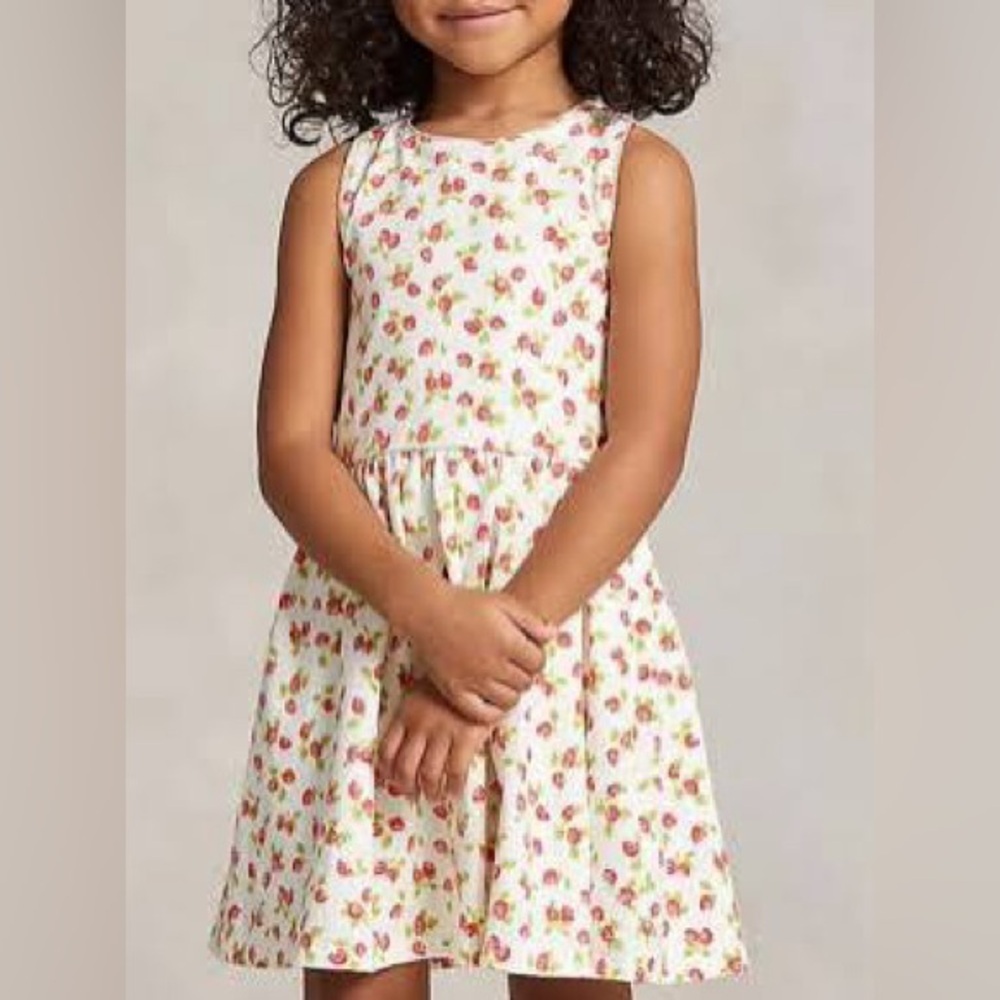 Ralph Lauren Strawberry Sleeveless Dress with matching bloomers 18M - Picture 2 of 9
